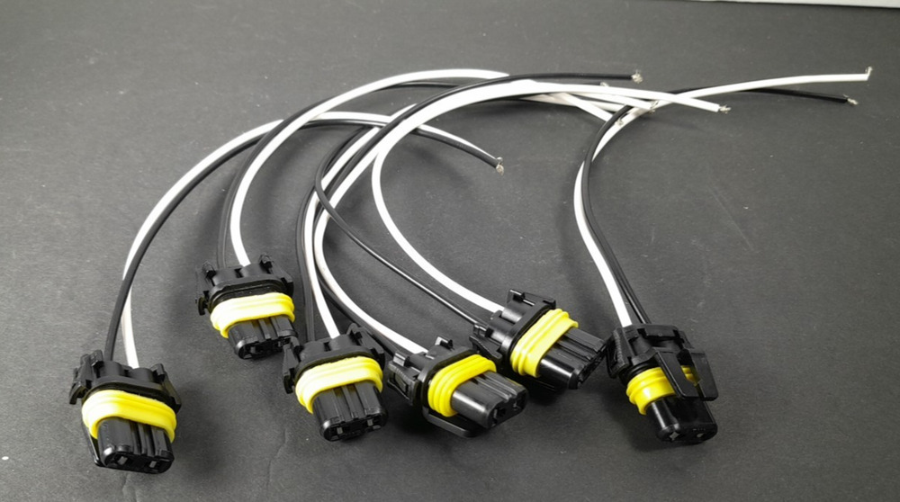 6 Plugs 9005 H10 HB3 Bulb For Headlight Fog Light DRL Repair Harness Female